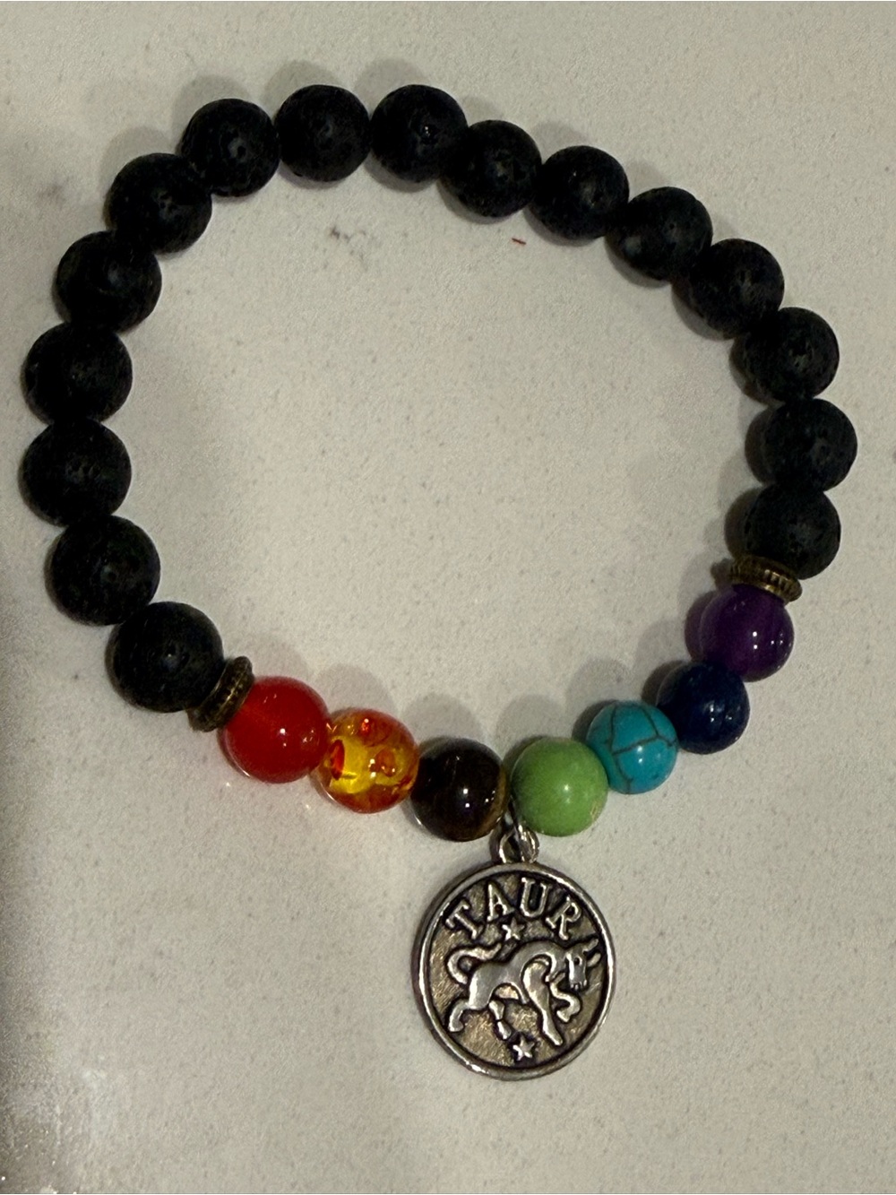 Taurus zodiac chakra spiritual bracelet crystal